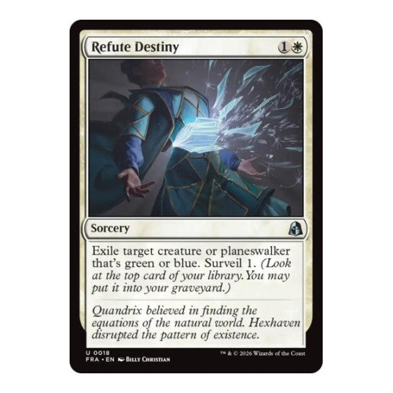 Refute Destiny (FRA) #18 Uncommon (Foil Lightly Played) Reality Fracture Magic: The Gathering: 2026