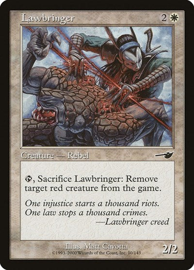 Lawbringer (NMS) #10 Common (Moderately Played) Nemesis Magic: The Gathering: 2000