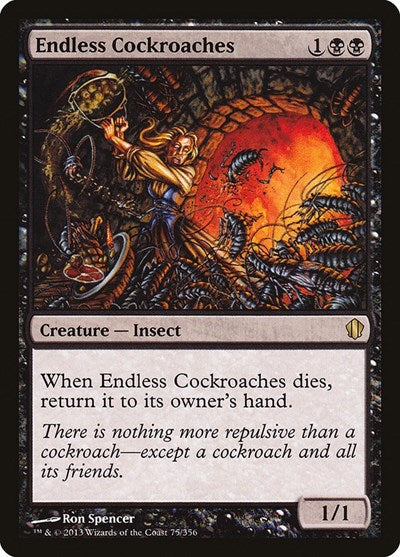 Endless Cockroaches (C13) #75 Rare (Lightly Played) Commander 2013 Magic: The Gathering: 2013