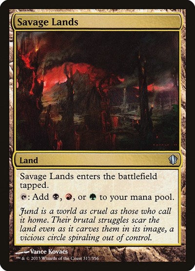 Savage Lands (C13) #317 Uncommon (Lightly Played) Commander 2013 Magic: The Gathering: 2013