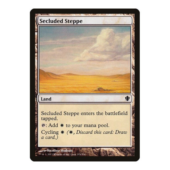 Secluded Steppe (C13) #319 Common (Moderately Played) Commander 2013 Magic: The Gathering: 2013