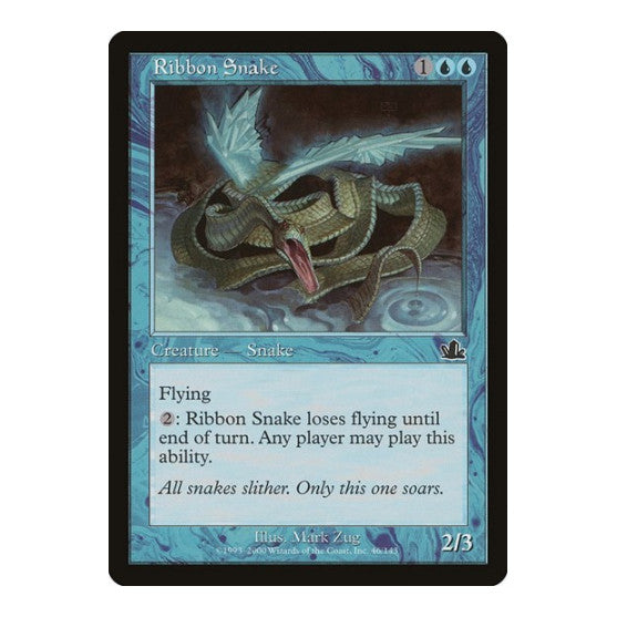 Ribbon Snake (PCY) #46 Common (Heavily Played) Prophecy Magic: The Gathering: 2000
