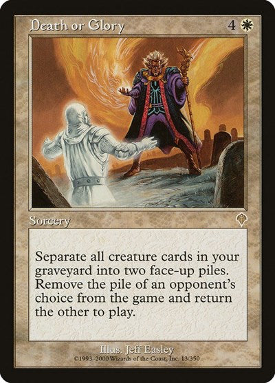 Death or Glory (INV) #13 Rare (Moderately Played) Invasion Magic: The Gathering: 2000