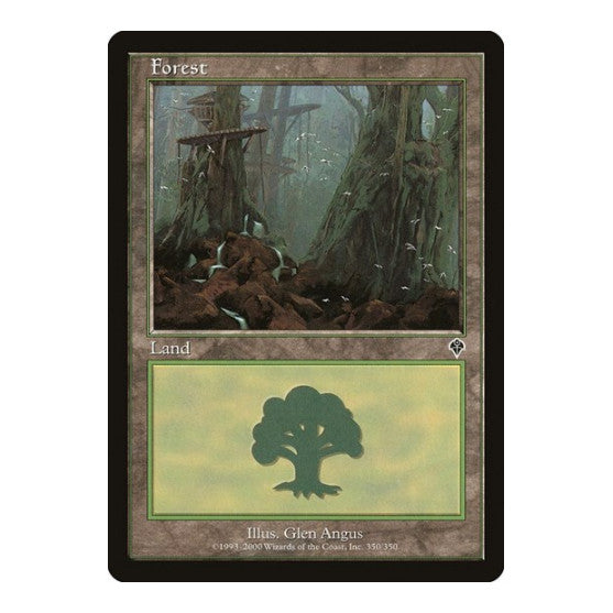 Forest 350 (INV) #350 Land Invasion Magic: The Gathering: 2000
