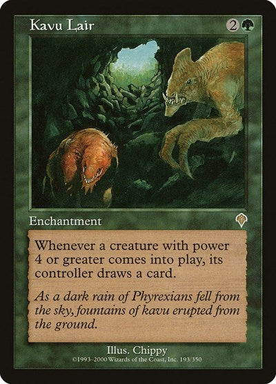 Kavu Lair (INV) #193 Rare (Heavily Played) Invasion Magic: The Gathering: 2000