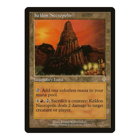 Keldon Necropolis (INV) #325 Rare (Moderately Played) Invasion Magic: The Gathering: 2000