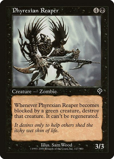 Phyrexian Reaper (INV) #117 Common (Damaged) Invasion Magic: The Gathering: 2000