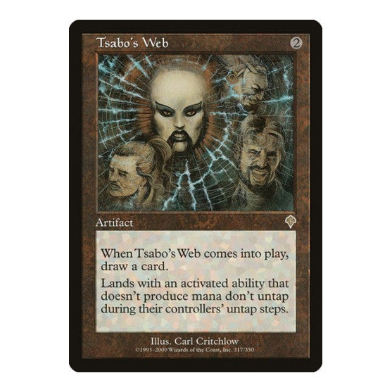 Tsabos Web (INV) #317 Rare (Damaged) Invasion Magic: The Gathering: 2000