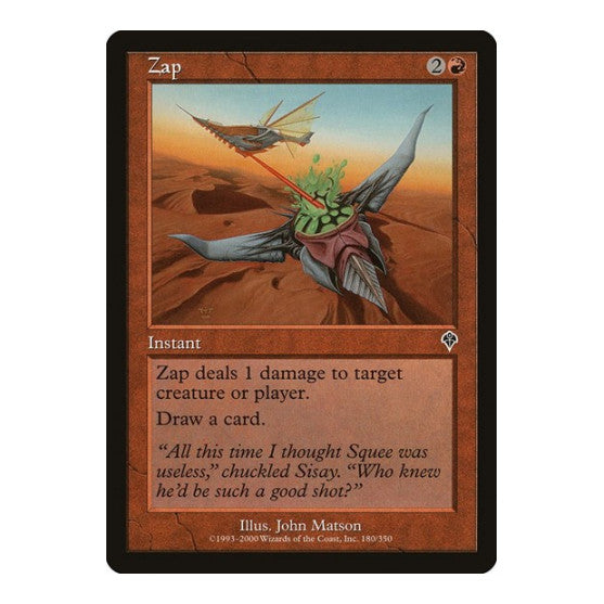Zap (INV) #180 Common (Lightly Played) Invasion Magic: The Gathering: 2000