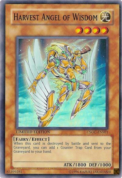 Harvest Angel of Wisdom (CSOC) #CSOC-ENSE1 Super Rare (Limited Lightly Played) Crossroads of Chaos YuGiOh: 2008