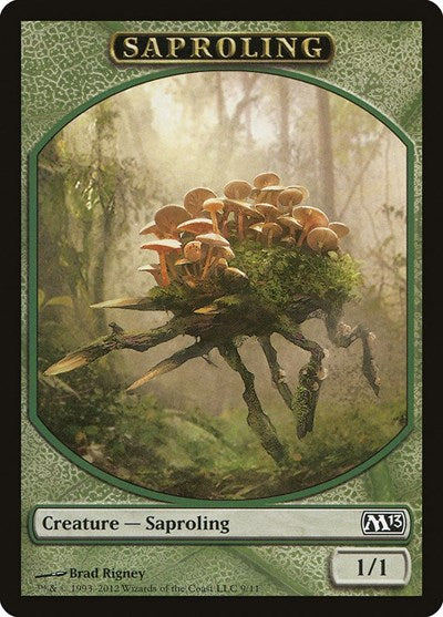 Saproling Token (M13) #9 T (Lightly Played) Magic 2013 (M13) Magic: The Gathering: 2012