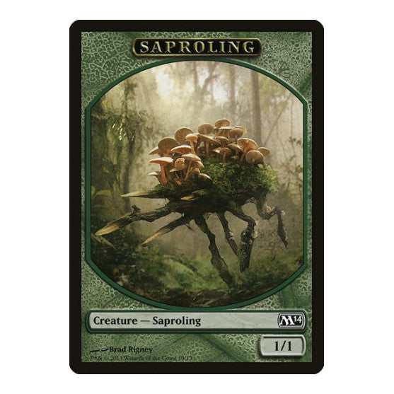 Saproling Token (M14) #10 T (Lightly Played) Magic 2014 (M14) Magic: The Gathering: 2013