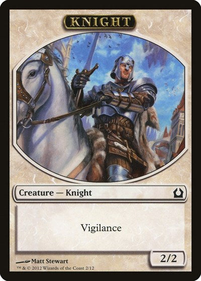Knight Token (RTR) #2 T Return to Ravnica Magic: The Gathering: 2012