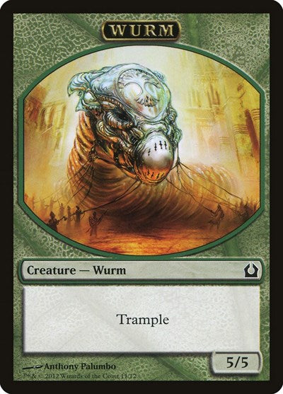 Wurm Token (RTR) #11 T (Lightly Played) Return to Ravnica Magic: The Gathering: 2012