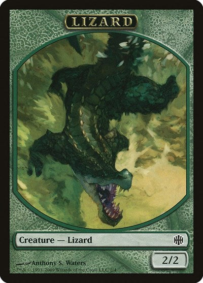 Lizard Token (ARB) #2 T (Moderately Played) Alara Reborn Magic: The Gathering: 2009