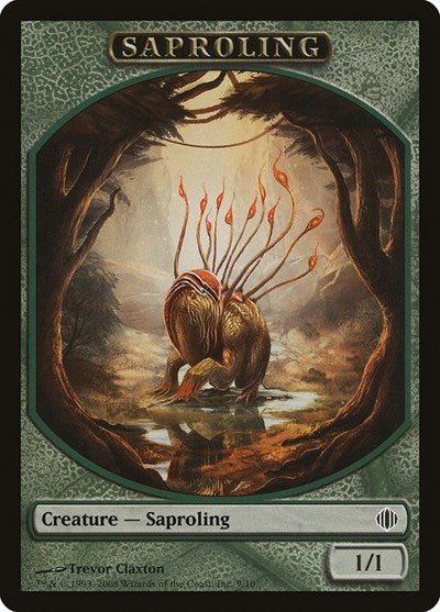 Saproling Token (ALA) #9 T (Moderately Played) Shards of Alara Magic: The Gathering: 2008