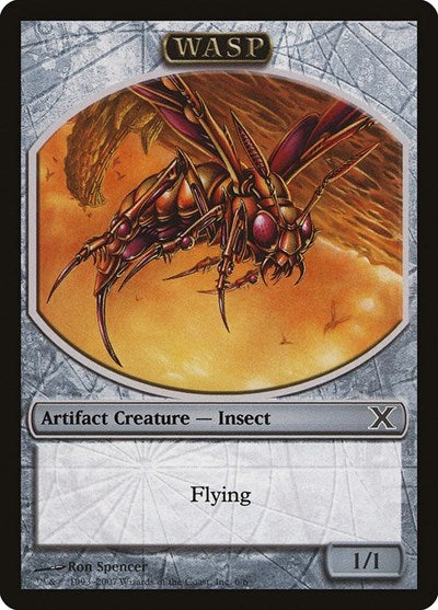 Wasp Token (10E) #6 T (Moderately Played) 10th Edition Magic: The Gathering: 2007