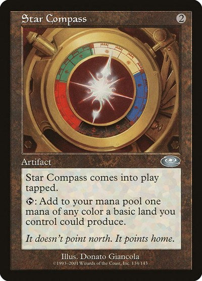 Star Compass (PLS) #134 Uncommon Planeshift Magic: The Gathering: 2001