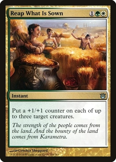 Reap What Is Sown (BNG) #154 Uncommon (Moderately Played) Born of the Gods Magic: The Gathering: 2014