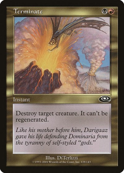 Terminate (PLS) #128 Common (Moderately Played) Planeshift Magic: The Gathering: 2001
