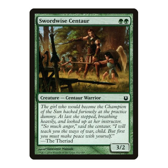 Swordwise Centaur (BNG) #142 Common (Lightly Played) Born of the Gods Magic: The Gathering: 2014