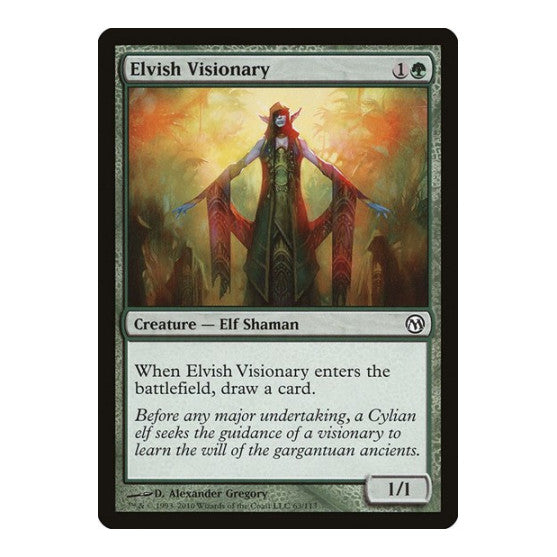 Elvish Visionary (DPA) #63 Common (Lightly Played) Duels of the Planeswalkers Magic: The Gathering: 2009