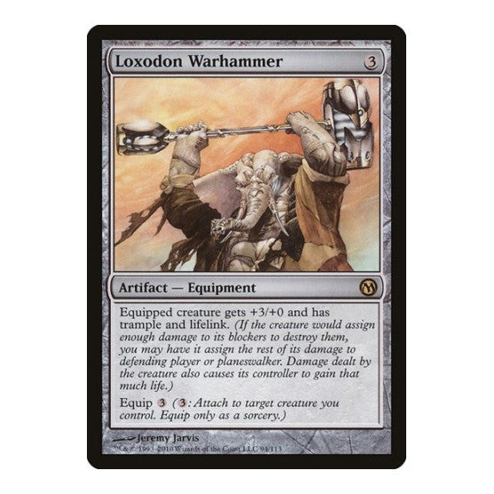 Loxodon Warhammer (DPA) #94 Rare (Lightly Played) Duels of the Planeswalkers Magic: The Gathering: 2009