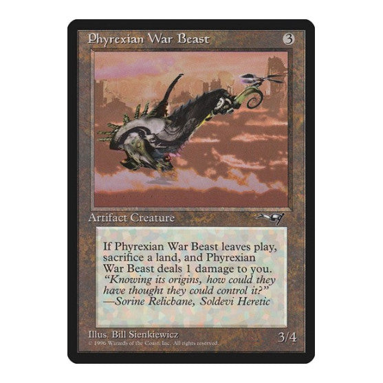 Phyrexian War Beast Facing Right (ALL) #170 Common (Lightly Played) Alliances Magic: The Gathering: 1996