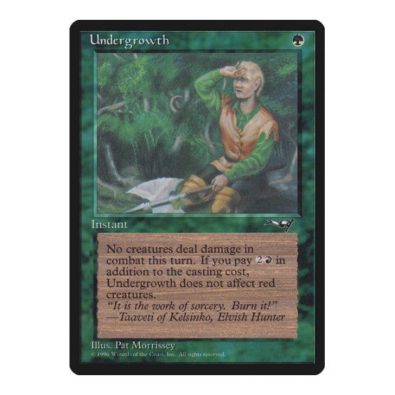 Undergrowth (Holding Axe) (ALL) #88 Common (Lightly Played) Alliances Magic: The Gathering: 1996