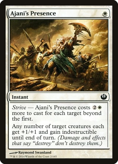 Ajanis Presence (JOU) #2 Common (Lightly Played) Journey Into Nyx Magic: The Gathering: 2014