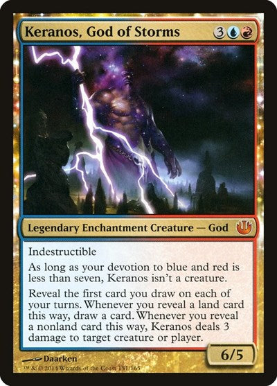 Keranos God of Storms (JOU) #151 Mythic Rare (Lightly Played) Journey Into Nyx Magic: The Gathering: 2014
