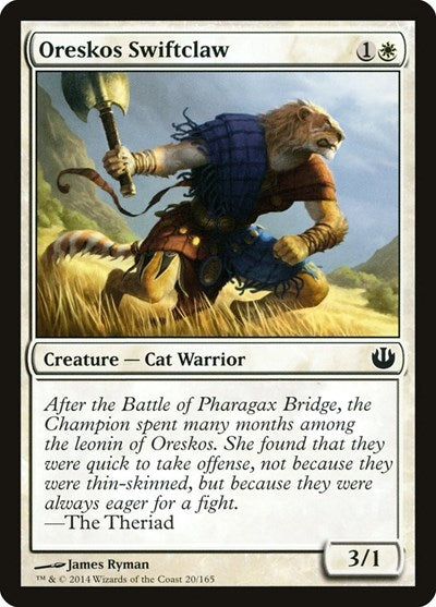 Oreskos Swiftclaw (JOU) #20 Common (Foil Lightly Played) Journey Into Nyx Magic: The Gathering: 2014