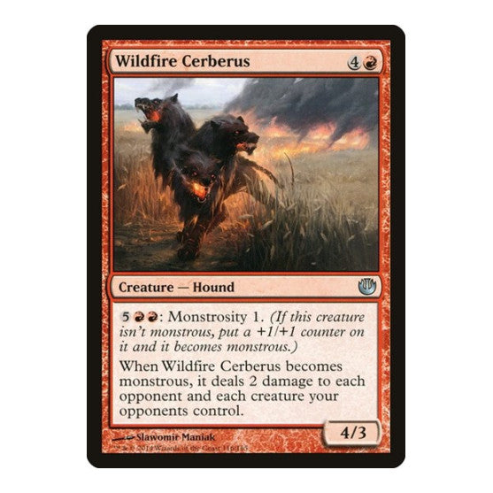 Wildfire Cerberus (JOU) #116 Uncommon (Heavily Played) Journey Into Nyx Magic: The Gathering: 2014