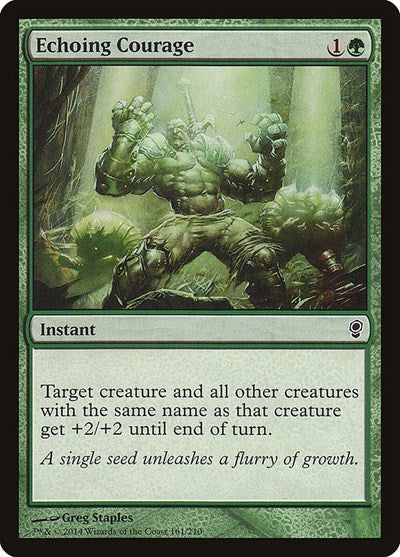 Echoing Courage (CNS) #161 Common (Lightly Played) Conspiracy Magic: The Gathering: 2014