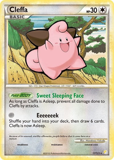 Cleffa (HS) #17/123 Rare (Reverse Holofoil Moderately Played) HeartGold SoulSilver Pokemon: 2010