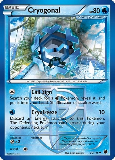 Cryogonal (Team Plasma) (PLF) #30/116 Uncommon Plasma Freeze Pokemon: 2013