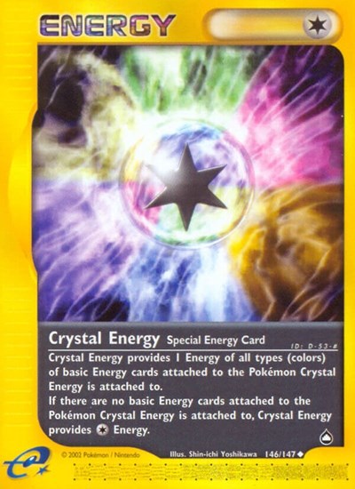 Crystal Energy (AQ) #146/147 Uncommon (Reverse Holofoil Lightly Played) Aquapolis Pokemon: 2003