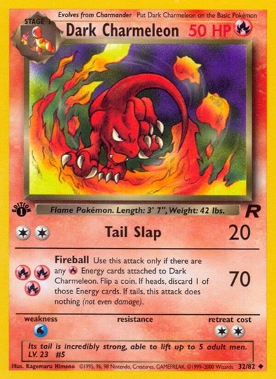 Dark Charmeleon (TR) #32/82 Uncommon Team Rocket Pokemon: 2000