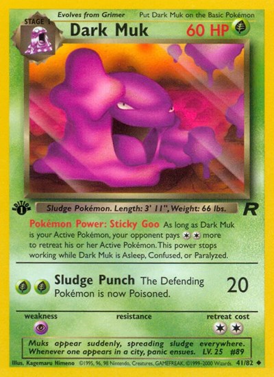 Dark Muk (TR) #41/82 Uncommon Team Rocket Pokemon: 2000