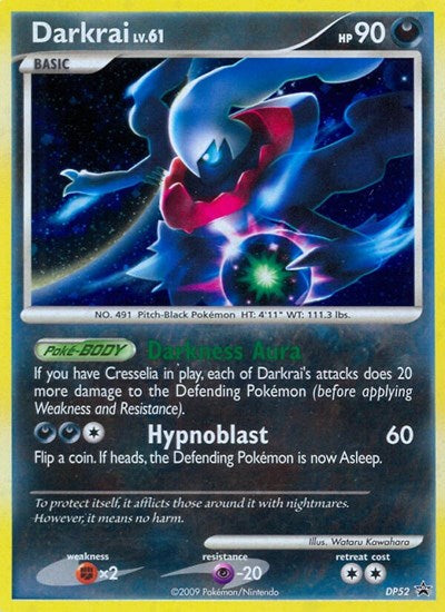Darkrai - DP52 (PR) #DP52 Promo (Holofoil Damaged) Diamond and Pearl Promos Pokemon: 2007