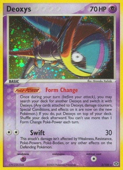 Deoxys (Speed Forme) (EM) #2/106 Holo Rare EX Emerald Pokemon: 2005