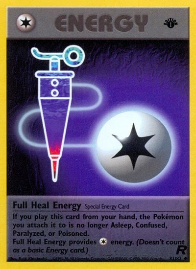 Full Heal Energy (TR) #81/82 Uncommon (Unlimited Damaged) Team Rocket Pokemon: 2000