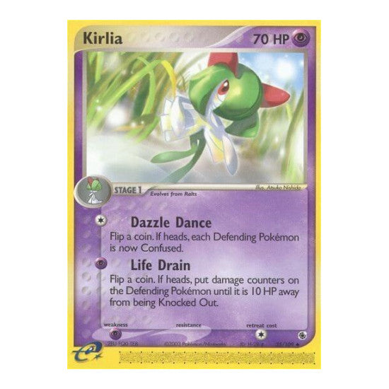 Kirlia 35 109 (RS) #35/109 Uncommon (Reverse Holofoil Moderately Played) EX Ruby and Sapphire Pokemon: 2003