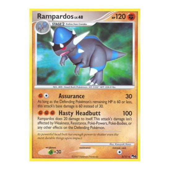 Rampardos (POP) #005/017 Rare (Damaged) POP Series 6 Pokemon: 2026