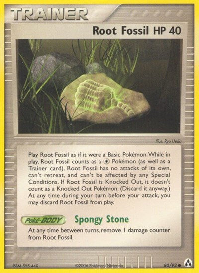Root Fossil (LM) #80/92 Common (Lightly Played) Legend Maker Pokemon: 2006