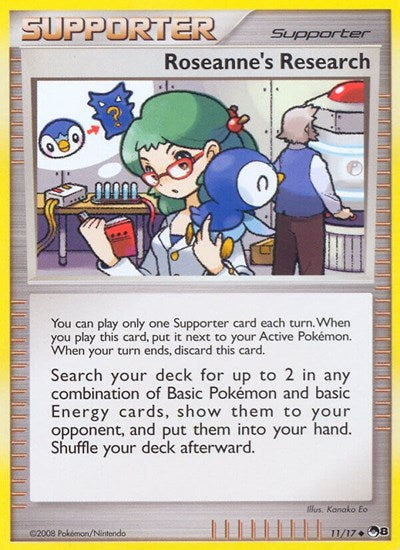 Roseannes Research (POP) #011/017 Uncommon (Moderately Played) POP Series 8 Pokemon: 2026