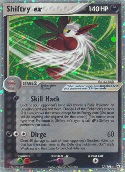 Shiftry ex (PK) #97/108 Ultra Rare (Holofoil Moderately Played) Power Keepers Pokemon: 2007