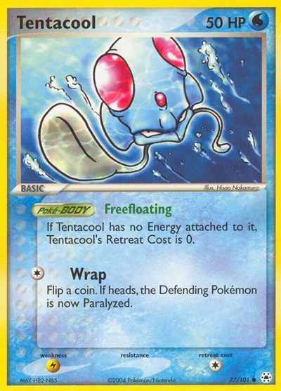 Tentacool (HL) #77/101 Common (Near Mint) Hidden Legends Pokemon: 2004
