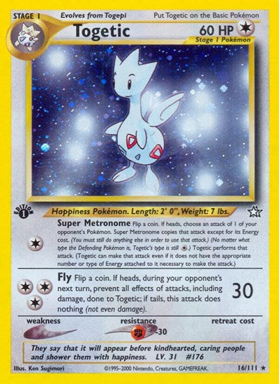 Togetic (N1) #016/111 Holo Rare Neo Genesis Pokemon: 2000