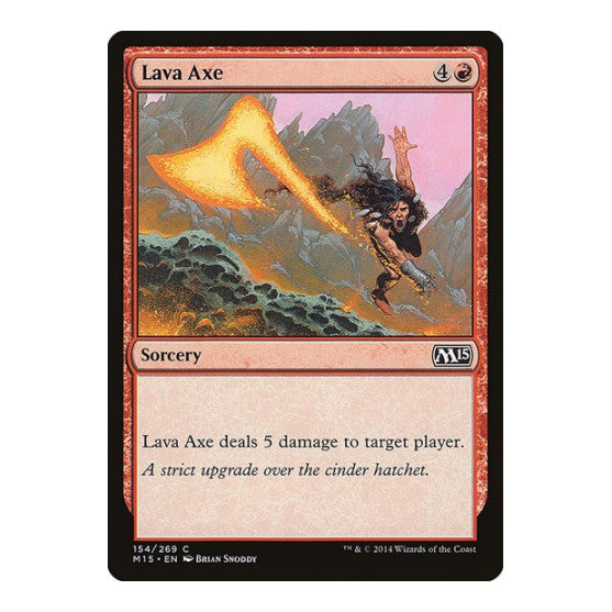Lava Axe (M15) #154 Common (Moderately Played) Magic 2015 (M15) Magic: The Gathering: 2014
